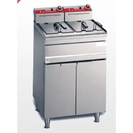 floor standing electric fryer SNACK-STANDING ELT 12+12M-E | 2 basins 2 baskets 18 ltr | 400 volts 12 kW product photo