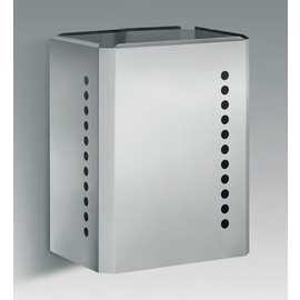 B-STOCK | wastepaper basket PK-B 40 ltr stainless steel suitable for 40 l waste bag  L 335 mm  W 255 mm  H 450 mm product photo