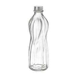 bottle Aqua 750 ml glass with lid metal screw cap Ø 84 mm H 257 mm product photo