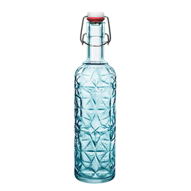 swing top bottle 1000 ml ORIENTE Cool Blue glass Ø 85 mm H 324 mm product photo