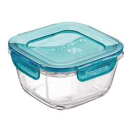 storage container 0.42 ltr FRIGOVERRE EVOLUTION glass with PP lid square 120 mm x 120 mm H 65 mm product photo