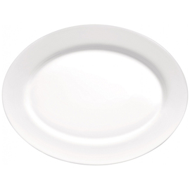 platter GRANGUSTO white tempered glass | oval 267 mm x 350 mm product photo