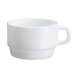 coffee cup 280 ml CAREWARE WHITE tempered glass stackable product photo