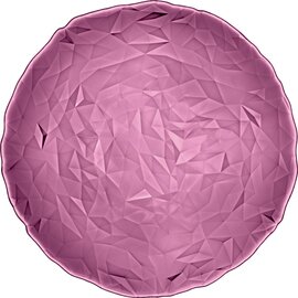 underplate Rock DIAMOND | tempered glass purple  Ø 330 mm product photo