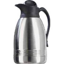 vacuum jug DIPLOMAT 1.2 ltr stainless steel black screw cap product photo