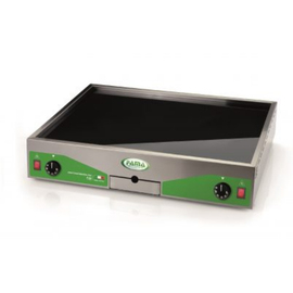 grill plate|griddle plate PFT4060V • Surface ceran | 230 volts 1.5 kW 1 phase with Fat drawer | Curved drawer product photo