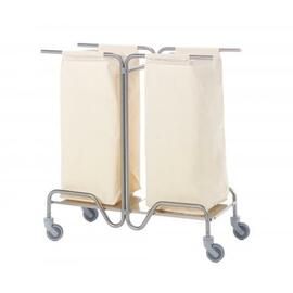 laundry cart with 2 laundry bags | 1000 mm x 500 mm H 1260 mm product photo