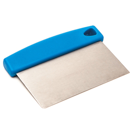 dough cutter plastic stainless steel blue  L 160 mm product photo
