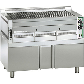 lava stone grill B115 floor model closed|2 doors 23 kW  H 850 mm product photo