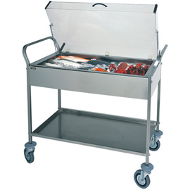 refrigerated display cart CA 1165  | 2 shelves with domed hood coolable product photo