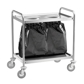 clearing trolley CA1391S2 for 2 waste bags L 1100 mm product photo