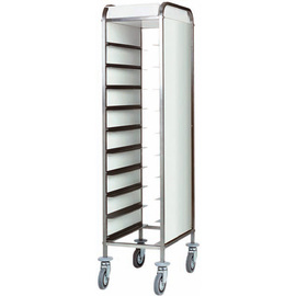 tray trolley CA 1450 P white with sidewalls  | 530 x 325 mm  H 1750 mm product photo