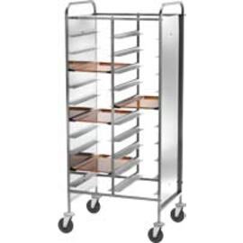 tray trolley CA 1461RP white with sidewalls  | 530 x 325 mm  H 1750 mm product photo
