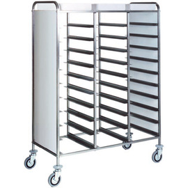 tray trolley CA 1470P white with sidewalls  | 530 x 325 mm  H 1750 mm product photo