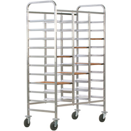 tray trolley CA 1471RP white with sidewalls  | 530 x 325 mm  H 1750 mm product photo
