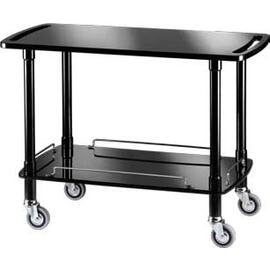 serving trolley CLP 2002N | 2 shelves | black | 4 swivel castors product photo