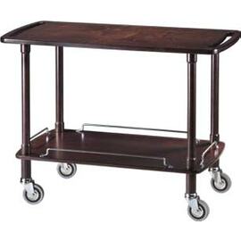 serving trolley CLP 2002CA | 2 shelves | carbon coloured | 4 swivel castors product photo