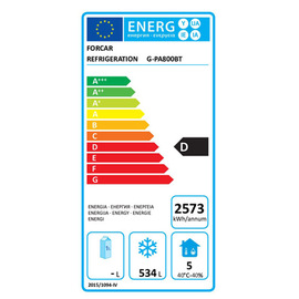 confectionery freezer G-PA800BT | 737 ltr | convection cooling | door hinge on the right product photo L