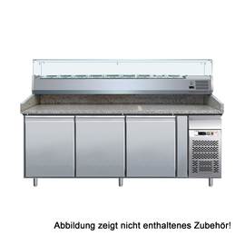 Pizza cooling table PZ3600TN | 3 solid doors product photo