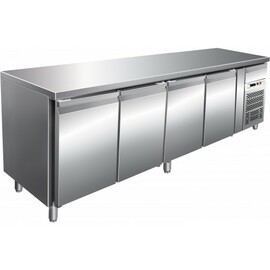 refrigerated table GN 1/1 GN4100TN 260 watts 553 ltr | 4 solid doors | 1 drawer product photo