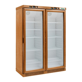 fridgefreezer combi display case KL2794N light walnut brown | +2°C to +8°C | -18°C to -22°C product photo