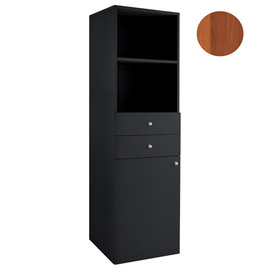 service cabinet walnut coloured | 450 mm x 490 mm H 1440 mm product photo