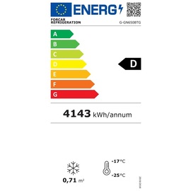 Ventilated freezer GN 2/1 GN650BT G 650 ltr | convection cooling | door swing on the right product photo  L