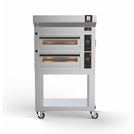 pizza oven PY D8 with stand | hood | wheels with 2 baking chambers suitable for 8 pizzas of Ø 34 cm | 13.2 kW 400 volts product photo