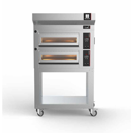 pizza oven PY-UP D8 with stand | hood | wheels with 2 baking chambers suitable for 8 pizzas of Ø 34 cm | digital control | 13.2 kW 400 volts product photo