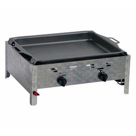 Gas sausage burner, grate burner PO / P2 with two burners 10.0 kW, table model, with steel plate pan product photo