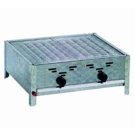 Gas sausage burner, grate burner PO / R2 with two burners 10.0 kW, table model, with grate, flame cover and fat tray product photo