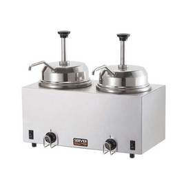 sauce dispenser TWIN 2 x 2.8 ltr heatable 230 volts  L 432 mm  H 389 mm product photo