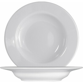 plate deep Ø 230 mm ISCHIA WHITE porcelain white round product photo