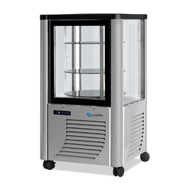 Panorama showcase 230G silver coloured 700 mm x 700 mm H 1280 mm product photo