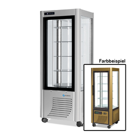 Panorama showcase 400G golden coloured 700 mm x 700 mm H 1840 mm product photo