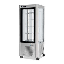 Panorama showcase 400G silver coloured 700 mm x 700 mm H 1840 mm product photo