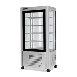 Panorama showcase 540F silver coloured 900 mm x 700 mm H 1840 mm product photo