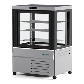 panorama freezer vitrine MITHRA SL-BT silver coloured | 270 ltr product photo