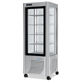 refrigerated chocolate vitrine 400 F pral PRAL silver coloured 400 ltr 230 volts | 5 shelves product photo
