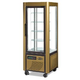 refrigerated chocolate vitrine 400 g pral PRAL golden coloured 230 volts | 5 shelves product photo