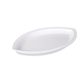 serving platter | plate | melamine | white | oval | 520 mm product photo