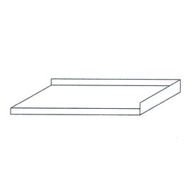 worktop 400 mm  x 700 mm upstand 40 mm rearward|40 mm at the right side product photo