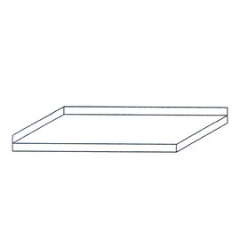 worktop 400 mm  x 700 mm upstand 40 mm rearward|40 mm at the left side product photo