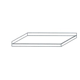 worktop 800 mm  x 600 mm upstand rearwards|on the left edge bulge product photo