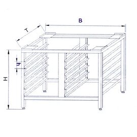 underframe | 845 mm  x 724 mm  H 670 mm product photo