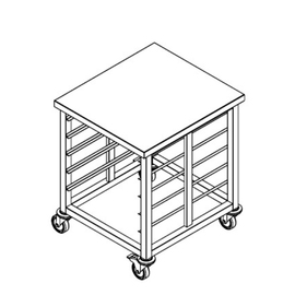 trolley | 5 slide-in units | 655 mm x 730 mm H 850 mm | wheeled product photo