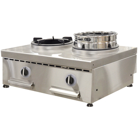 wok stove gas 26 kW | 2 cooking zones | countertop device product photo