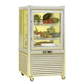 refrigerated panorama vitrine Prisma 200 TN/PF | silver coloured product photo