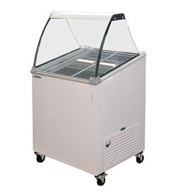 ice cream sales counter Primera 3 white 230 volts | rounded windscreen product photo