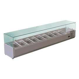 refrigerated countertop unit RX2000 (glass) static cooling | 9 x GN 1/3 - 150 mm product photo